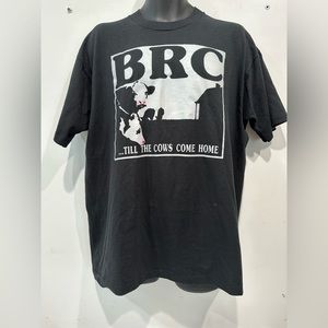 Vintage BRC Till The Cows Come Home Single Stitch Shirt XL Farming Dairy